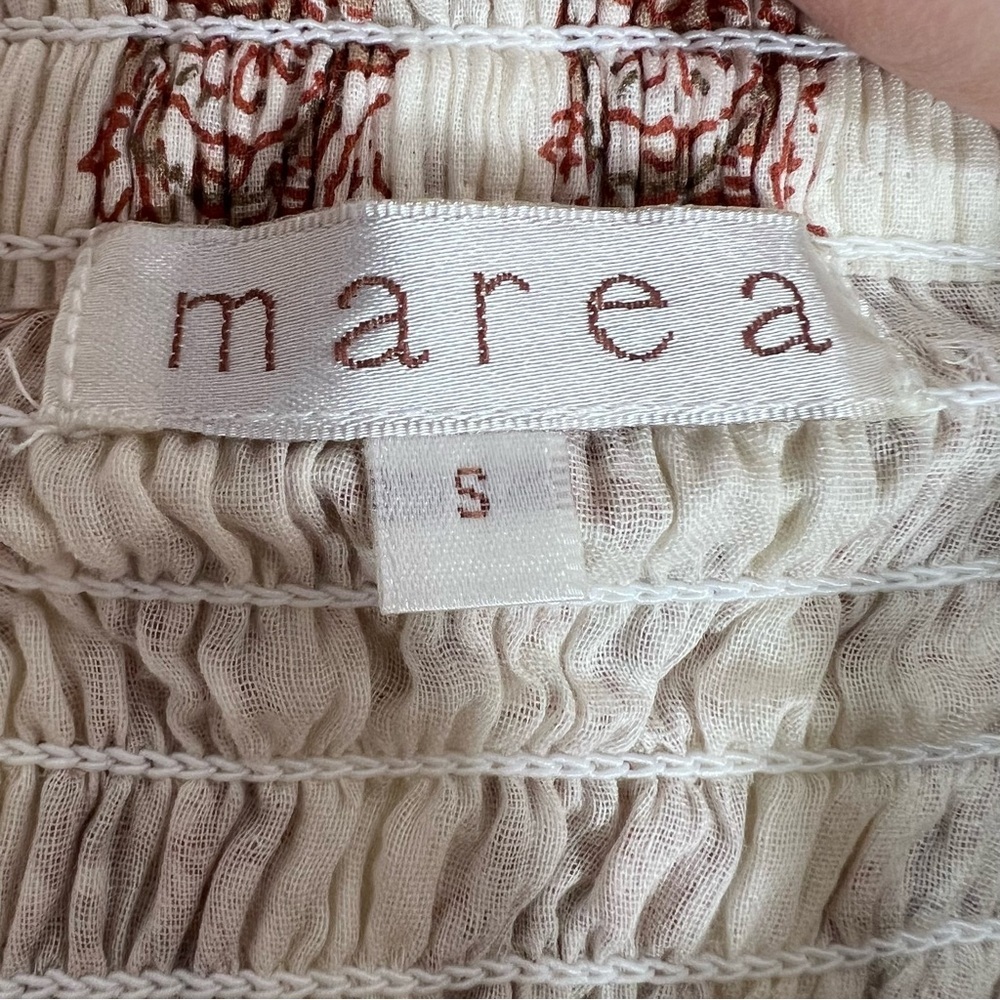 Marea Paloma Smocked Floral Print Mini Skirt - Picture 3 of 8